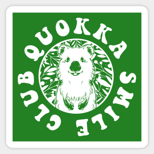 Quokka Smile Clube white Sticker